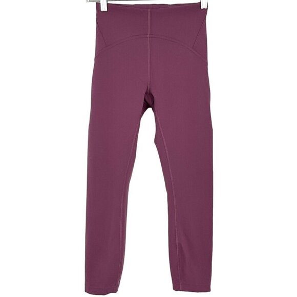 Lululemon InStill High Rise Crop Leggings 23" Vintage Plum 4 Yoga Train Pilates - Picture 1 of 6